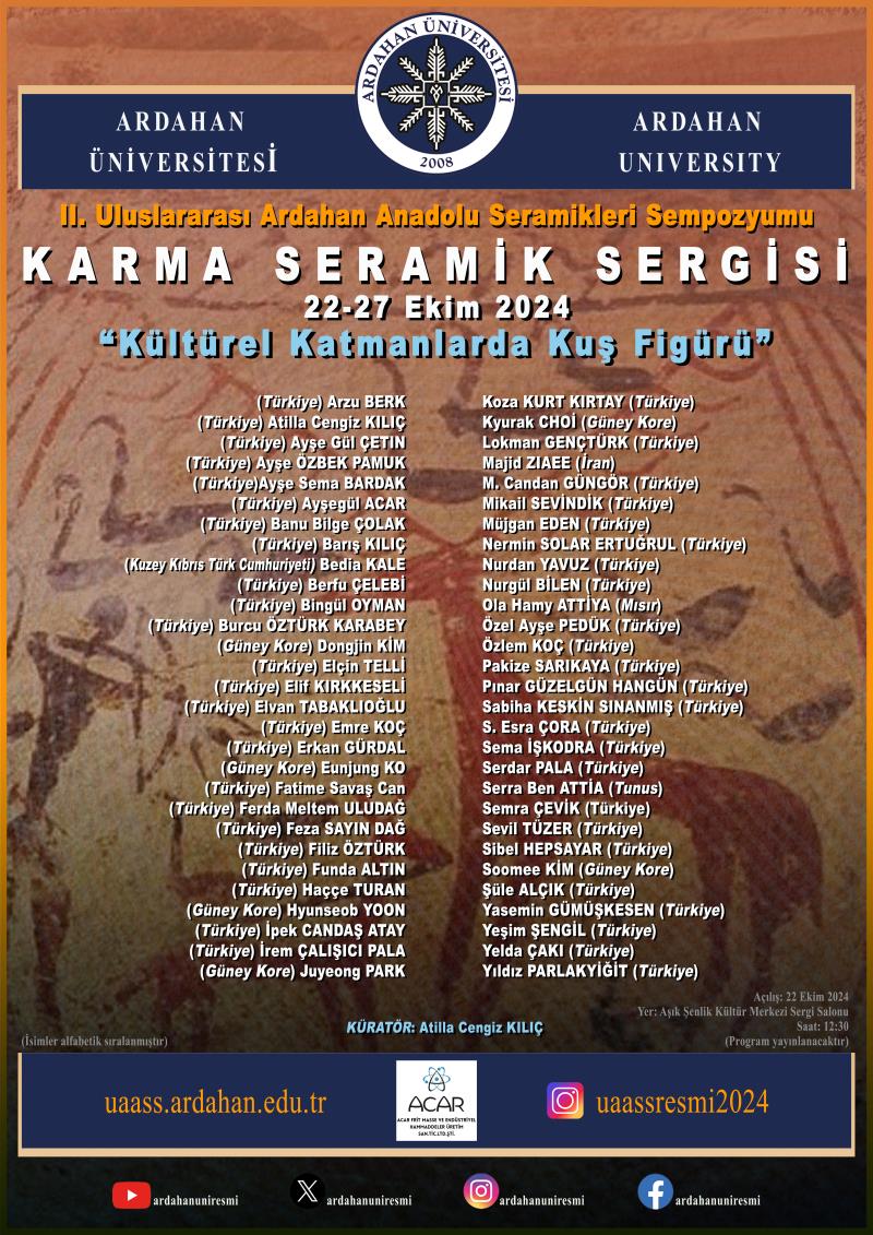 Karma Seramik Sergisi "Kültürel Katmanlarda Kuş Figürü"