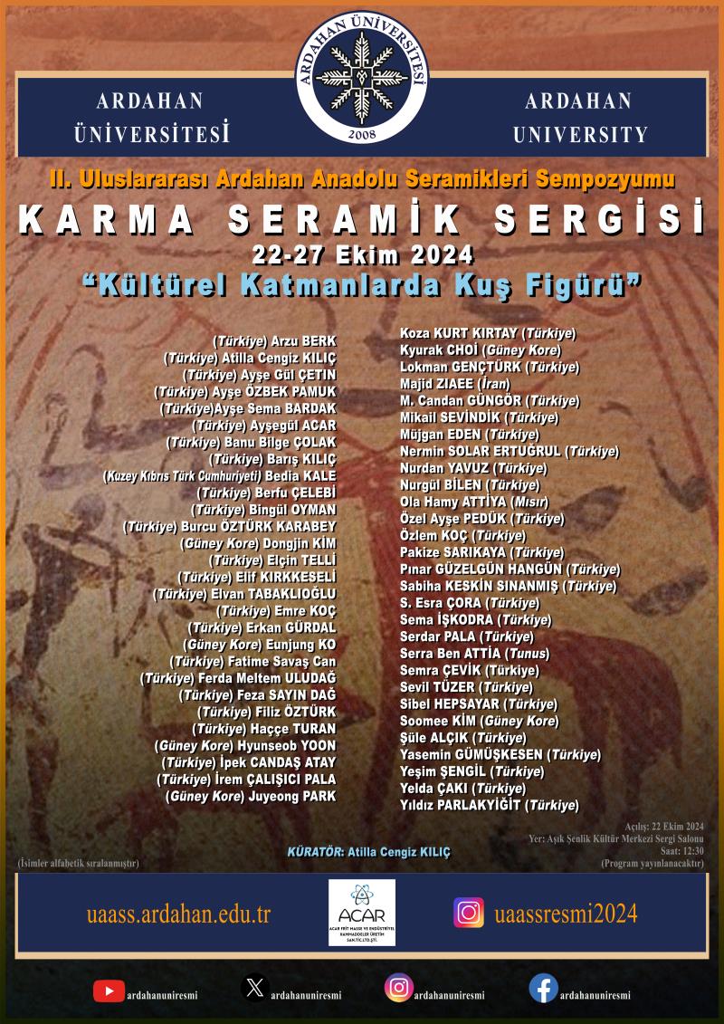 Karma Seramik Sergisi "Kültürel Katmanlarda Kuş Figürü"